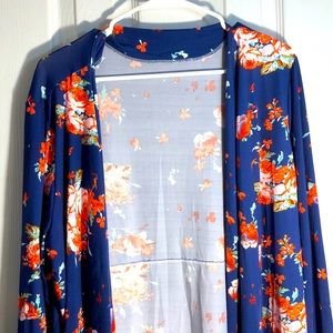 Floral cardigan XL